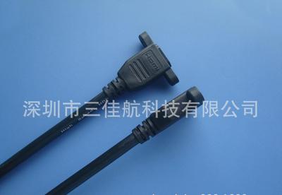 工厂直销 HDMI母对母高清延长线 两头带耳朵设计，电视壁挂神器，电脑转接线平价推荐
